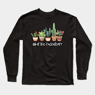 Cactus Graphic Floral Gardening Lover Gift for men women Long Sleeve T-Shirt